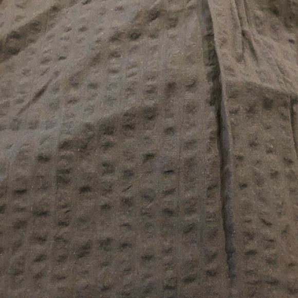 Petite Sleeveless Ruffle Split Neck Blouse - Blue - Picture 4 of 4